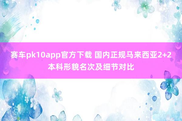 赛车pk10app官方下载 国内正规马来西亚2+2本科形貌名次及细节对比