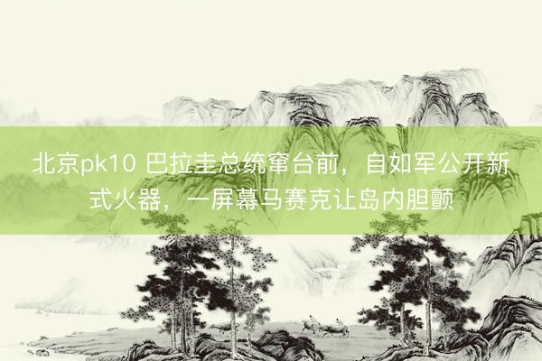 北京pk10 巴拉圭总统窜台前，自如军公开新式火器，一屏幕马赛克让岛内胆颤